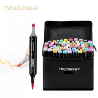 LE 24 Màu TOUCHNEW 6MM Da/Tím/Xanh Lá/Đỏ Tùy Chọn Bút Đánh Dấu Phác Thảo Mực Cồn Hai Đầu Nghệ Sĩ Cho Bút Vẽ Manga Đồ Dùng Thiết Kế Hoạt Hình