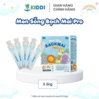 [Lẻ 5 Ống] Men Sống Bạch Mai Pro 6 Tỷ Lợi Khuẩn (men vi sinh cho bé tiêu chảy, táo bón, rối loạn tiêu hóa, biếng ăn)
