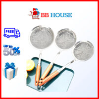 [Lẻ giá sỉ] Vá Xào Có Lỗ, Vợt Vớt Xương Cỡ Lớn Cán Gỗ VXCL