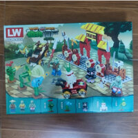 Lê gô xếp hình Zombie trận chiến người cây và quái vật game yêu thích của bé