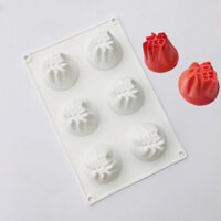 Lễ Hội Mùa Xuân Silicon Túi May Mắn Mousse Bánh Khuôn Phong Cách Trung Quốc Tròn Nhân Vật May Mắn Bánh Ngọt Pháp Món Tráng Miệng Khuôn Nướng Bánh