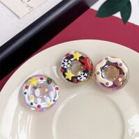 Lễ hội nữ thần] Vòng bơi Mini Vòng bơi trong suốt Vòng bơi bánh rán dễ thương Phụ kiện mặt dây chuyền tự làm 3,9G