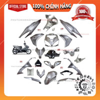 [LẺ MÓN] Dàn áo AB 125 2019 màu Bạc Đen tem Cao Cấp, Air Blade 125 2016 2017 2018 chính hãng Honda