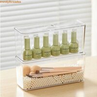 Leadigol 5 Cái / bộ Hộp Bảo Quản Ngăn Kéo Trong Suốt, Có Nắp Lỗ Tròn Nhựa Văn Phòng Phẩm Hộp Đựng, Bề Mặt Mịn Chống Bụi Nâng Cao Đáy Chống Trơn Trượt Hộp Bảo Quản Quần Áo Nhà