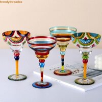 LEADIGOL Ly rượu vang DADIGOL Margarita, Ly Cocktail vẽ tay, Cốc cưới 270ml đầy màu sắc kỳ lạ