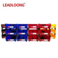 LEADLOONG V4 Hộp đựng ốc vít khay nhựa 6 cái 276 * 279 * 128MM Hộp đa dụng cụ có thể kết hợp Thùng lưu trữ hạng nặng Thiết kế riêng biệt với ngăn Kệ lắp ráp kho và xưởng