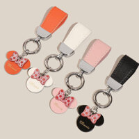 Leather Short Leather Rope Qiqi Head Car Key Ring Pendant Exquisite Couple Gift and Ornament eWC2