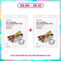 Lebelage Mặt Nạ Lebelage Red Ginseng Solution Mask Pack Intensive Nutrition Chiết Xuất Nhân Sâm 25g