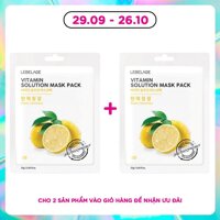 Lebelage Mặt Nạ Lebelage Vitamin Solution Mask Pack Elastic Cleanliness Chiết Xuất Từ Chanh 25g