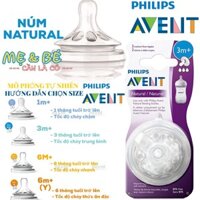 LẺ/BỘ 2 NÚM TY AVENT NATURAL CỔ RỘNG