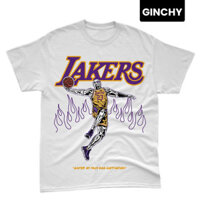 Lebrown James Kobe Bryant Antony Davis Đen Mamba "Los Angeles Lakers" Áo thun ngắn tay
