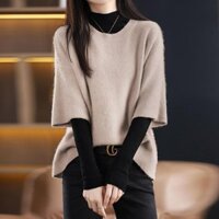 LEC012 - Áo len nữ form rộng, mặc ngoài phối đồ sành điệu phong cách Hàn Quốc - Camel                          - 37885189                                                       Yêu thích