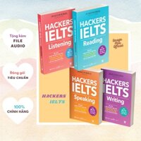 Lẻ/Combo Sách Ôn Luyện IELTS Được Các Chuyên Gia Tin Tưởng: HACKERS IELTS (Reading+Listening+Writing+Speaking) - Kèm App