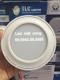 Led âm trần mặt cong 7 w 3 màu phi 90 TLC