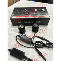 Led bi trợ sáng ô tô 2 chế độ. Led bi mini vỏ trắng