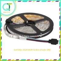 Led Dây 3528 RGB Có Keo Cuộn 5 Mét Led 7 Màu RGB 3528