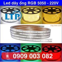 Led dây ống 5050 - RGB ( 7 màu) - cuộn 100m