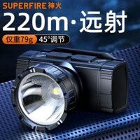 led dây trang trí ngoài trời Shenhuo HL96 Đèn Pha Mini Sáng Xung Nhỏ Di Động Cắm Trại Ngoài Trời Gắn Trên Đầu Siêu Sáng Tầm Xa Biển Chiếu Sáng dây đèn led quấn cây ngoài trời bóng đèn led ngoài trời