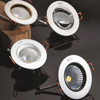 LED downlight âm trần tròn COB 5W 8W 10W 12W, ánh sáng trắng/tự nhiên/vàng LIPER Series COB