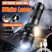 LED Flashlight Rechargeable Super Bright Torch Work Camp
