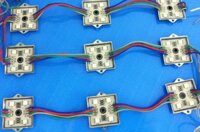 Led hắt cụm 4 bóng 5050 RGB, đế nhựa / đế sắt.