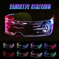led Kính Phát Sáng Khoa Học Viễn Tưởng Kính Công Nghệ Tương Lai Kính Chụp Ảnh Người Nổi Tiếng Trên Mạng Kính Bảo Hộ Trẻ Em Bungee Cyberpunk