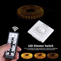 IR LED Dimmer Switch - 220V LED Light Adjustable Dimmer Switch Brightness  Control + IR Remote Controller 200W