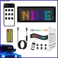 Led Matrix Pixel Panel Màn hình hiển thị ô tô Cuộn quảng cáo Họa tiết RGB linh hoạt Cuộn văn bản Hoạt hình Màn hình hiển thị roppvn