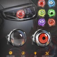 Led Năng Động Đèn Pha Ô Tô 12-36V Xe Demon Mắt Đèn Pha Điều Khiển Mắt Đèn Pha Từ Xa U2X1