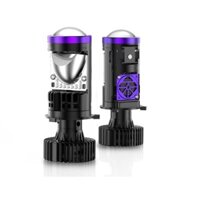 LED Pha P60 / Y5 Pro Mini H4 Bi LED Máy Chiếu Đèn Pha Cho Ô Tô 130W 30000LM - 6000K Trắng