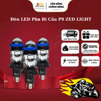 LED Pha Xe Máy Chân H4 Siêu Sáng 50W nhiệt màu 6000K Đèn Pha Bi Cầu Mini P9 - BH 2 Năm