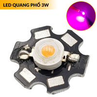 Led quang phổ 3W kèm đế 20mm, đèn led trồng cây quang phổ