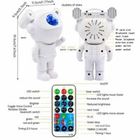 LED Star Galaxy Projector Nebula Night Light Astronaut Starry Sky Porjector