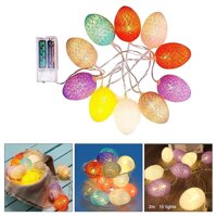 LED String Light 6ft10ft Decoration Easter Egg Party Lawn Tree Lights 2m - 2m