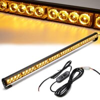 Led Strobe Lights 36 Inch Yellow Flashing Safety Warning Emergency Strobe Light Bar Caution Directional Police Car Vehicle Pickup Truck Rear Window...