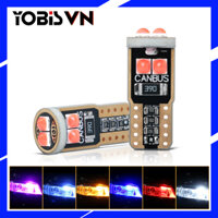 Led T10 2SMD canbus đèn nội thất ô tô, đèn biển số, đèn vòm, đèn xi nhan