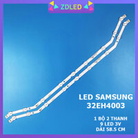 LED TIVI SAMSUNG 32EH4003 32FH4003 32H4303 , 1 bộ 2 thanh cong 9 led hàng zin mới 100%