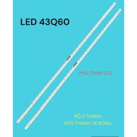 LED TIVI SAMSUNG 43Q60, BỘ 2 THANH, MỖI THANH 38 BÓNG HÀNG MỚI 100%