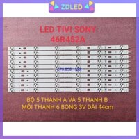 LED TIVI SONY 46R452A LG Innotek 46inch NDSOEM A B TYPE REV0.1 2013 HÀNG MỚI 100%, BỘ 5 THANH A VÀ 5 THANH B