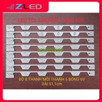 LED TIVI TCL 50E5800 50E5900 50U6500 4C-LB5006-YH2 50E5800_8X6_3030C_6S1P_W44 P96 MỚI 100% BỘ 8 THANH MỖI THANH 6 BÓNG