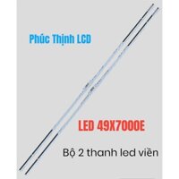 LED TIVI SONY-49X7000E/49X8000E, BỘ 2 THANH LED VIỀN