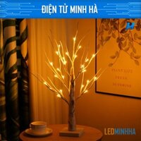 Led trang trí phòng, đèn bàn học, đèn học mini, đèn để bàn decor, đèn mini đọc sách, đèn led trang trí hình cây.