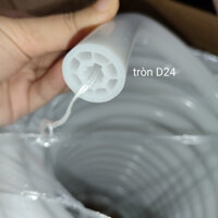 LEDBULA D24 Ống silicon tròn định hình Led sáng 360 độ đường kính 24mm làm đèn neon uốn dẻo