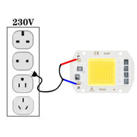Ledcob Bóng Đèn Led Chip 50W 5W bóng đèn LED công suất cao 220V 10W 20W 30W Đèn ma trận LED 220V cho đèn pha trong nhà ngoài trời màu trắng