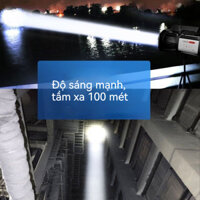 ledĐèn Pin Ánh Sáng Mạnh/Đèn Rọi Cầm Tay Tầm Xa Siêu Sáng Có Thể Sạc Lại/Công Trường Xây Dựng Ngoài Trời