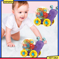 (Ledmarket) Đồ chơi ốc sên tự động chạy bằng pin Đồ chơi ốc sên có đèn Led và nhạc cho trẻ mới biết đi Đồ chơi âm nhạc giáo dục cho trẻ em Đồ chơi bò vui nhộn có chiếu