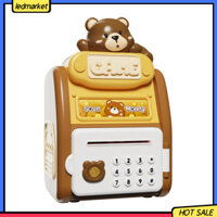(Ledmarket) Hộp đựng tiền cho trẻ em Mini Atm Safe Coin Bank có khe cắm Hình thỏ đáng yêu Ngân hàng heo đất điện tử cho trẻ em có bảo vệ mật khẩu Quà tặng sinh nhật Giáng sinh hoàn hảo cho Gir