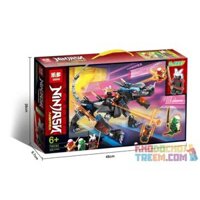 LEDUO 76030 non Lego NINJA WAR MECH RỒNG ĐEN bộ đồ chơi xếp lắp ráp ghép mô hình The Lego Ninjago Movie NINJASN LECACY Ninja Lốc Xoáy 368 khối