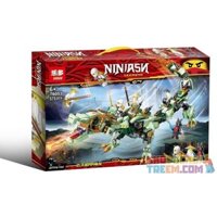 LEDUO 76053 non Lego PHANTOM NINJA GREEN RỒNG BAY CỦA bộ đồ chơi xếp lắp ráp ghép mô hình The Lego Ninjago Movie NINJASN LECACY Ninja Lốc Xoáy 575 khối