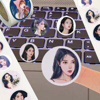 Lee Ji Eun IU Ngôi Sao Hàn Quốc Hàng Hóa Vẽ Tay Cuộn Miếng Dán Chất Liệu Làm Gạo Niêm Phong Miếng Dán Cổ Vũ Tự Làm Sổ Tay Ghi Chú 4.2